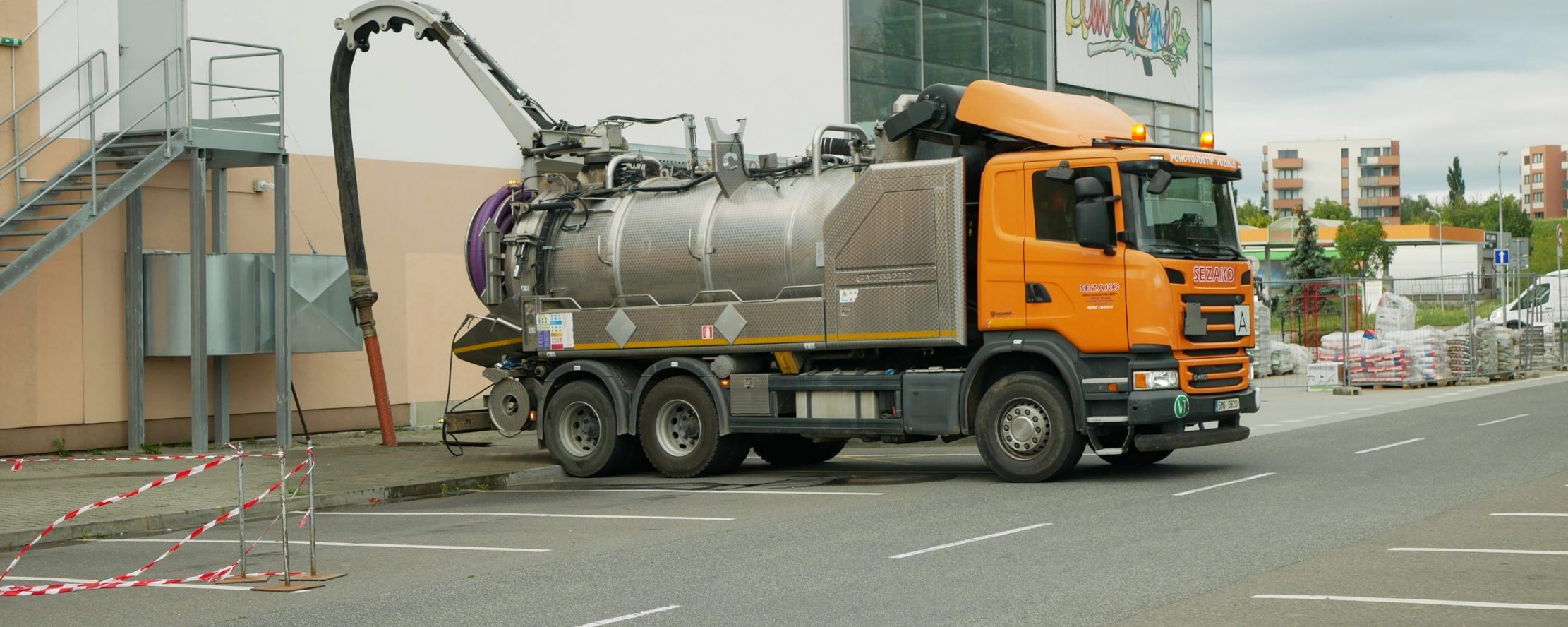 Olomouc,,Czech,Republic,,June,29,,2020:,Sewer,Cleaning,Tank,Truck